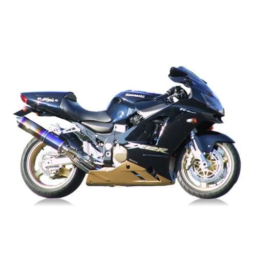 R’s Gear(アールズギア) バイク カスタムマフラー ZX-12R ワイバン シングル チタンドラッグブルー チタンドラッグブルー スリップオン・サイレンサ
