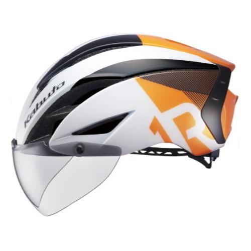 OGK(オージーケーカブト) 自転車 スポーツヘルメット AERO-R1CV エアロ・R1CV G-1オレンジ XS/S｜partsdirect