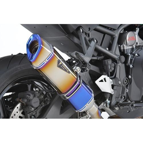 R&rsquo;s Gear(アールズギア) リアルスペック スリップオン チタンドラッグブルー Z H2/SE(20〜) RK38-T3SD バイク カスタムマフラー