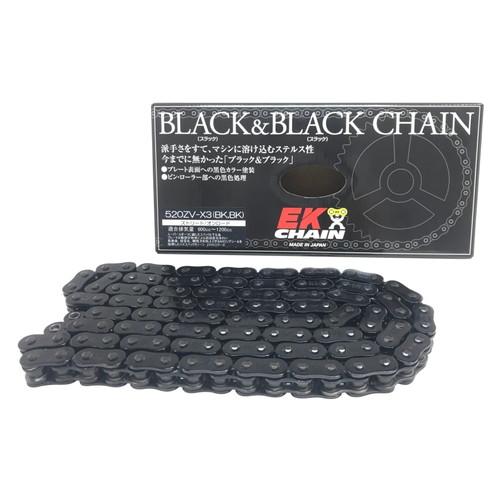 EKチェーン(江沼チェーン) ZVXシリーズ 520ZVX3-130L ブラック