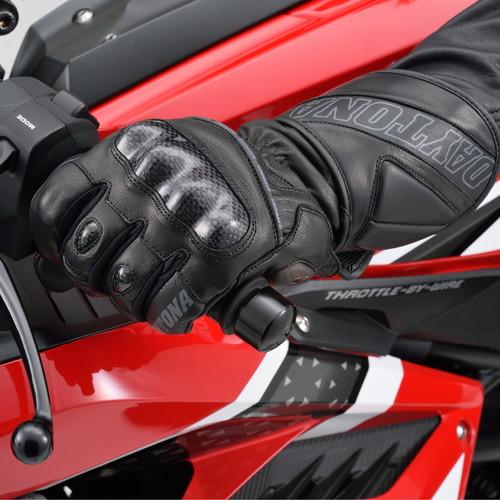 ヘンリービギンズ HBG-068 AWスポーツロンググローブ Mサイズ 秋冬 ブラック 22217 バイクの画像