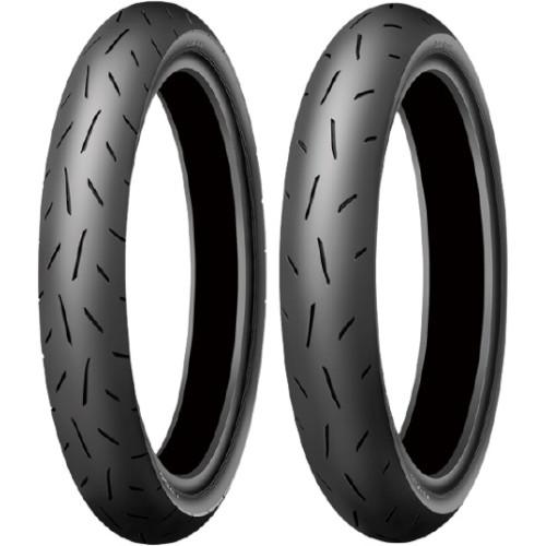 ダンロップ　KR４１０　１７インチ前後セット ダンロップKR410 前後セット90/80R17 115/70R17