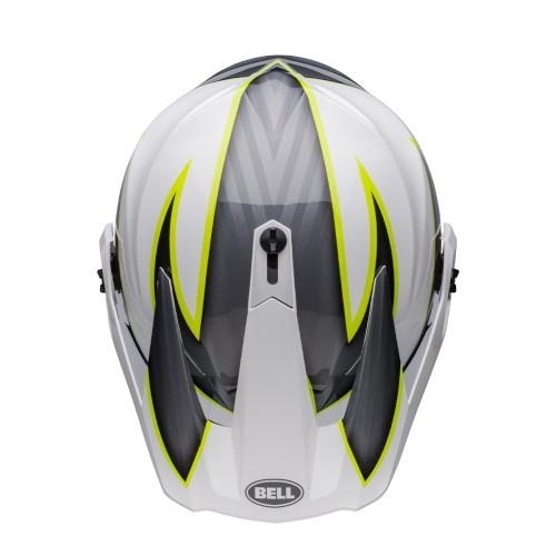 BELL(ベル) バイク オフロードヘルメット MX-9 ADVENTURE MIPS ダルトン ホワイト ハイビズイエロー L ホワイト ハイビズイエロー