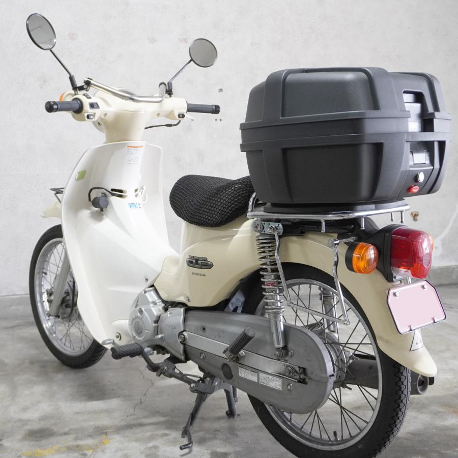 モトボワットBB バイク リアボックス 37L 大容量 バックレスト 