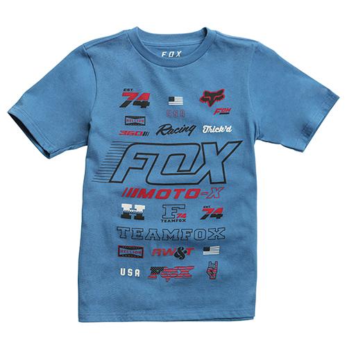 大人気 FOX お見舞い RACING フォックスレーシング YOUTH S BLU Tシャツ DST EDIFY