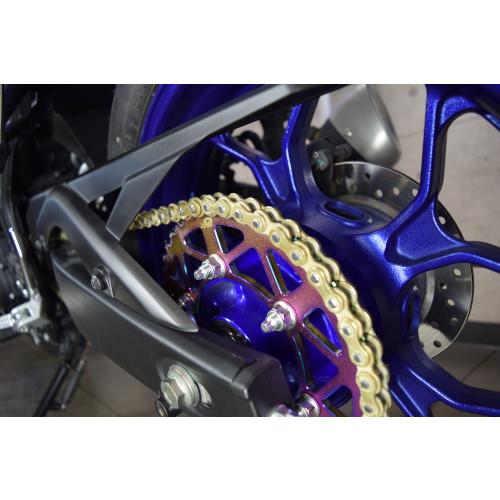 ADVANTAGE XAM&DID ドライブチェーン&前後スプロケットキット(タフライトスチール) ゴールド XTS002-G バイク 駆動系セット_2