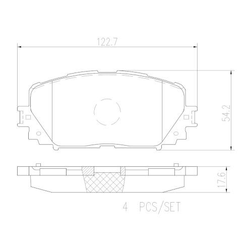 Brembo(ブレンボ) ブレーキパッド セラミック P83 101N P83101N 自動車