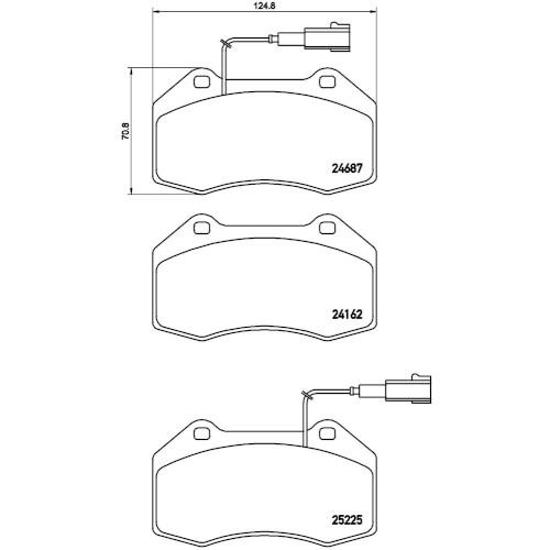 Brembo(ブレンボ) ブレーキパッドブラック P23 139 P23139 自動車_3