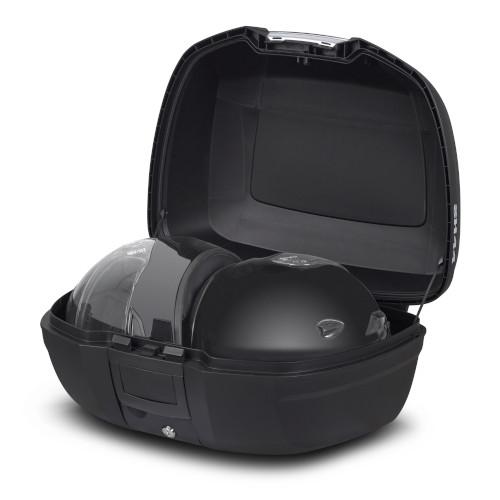 【新品】keyball44 トップケースマウント方式　黒仕様　フルフェイスケース SHAD(シャッド) バイク トップケース リアボックス 44L 無塗装ブラック