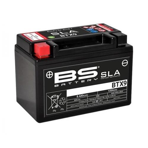 BSバッテリー(ビーエスバッテリー) BTX9(YTX9-BS互換)(液入充電