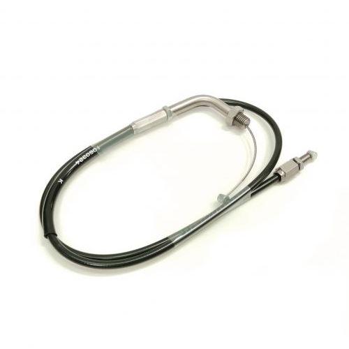 ACTIVE 専用スロットルワイヤー ステン金具/アウターブラック(引き側