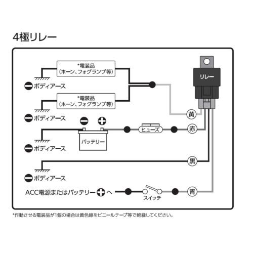 BRIDGE(ブリッジ) 4極 リレーソケット DC24V BM-516 自動車 ハーネス