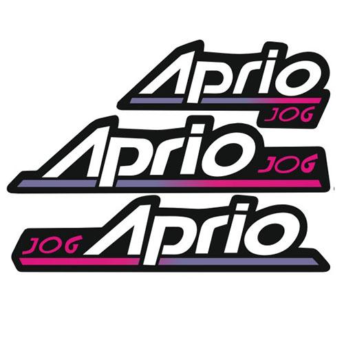 ヤマハ ジョグ JOG アプリオ デカール 3点 セット ホワイト/レッド 