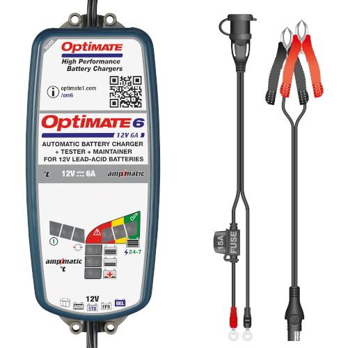 TecMATE OptiMate 6 ampmatic バッテリー充電器 TM-367 バイク