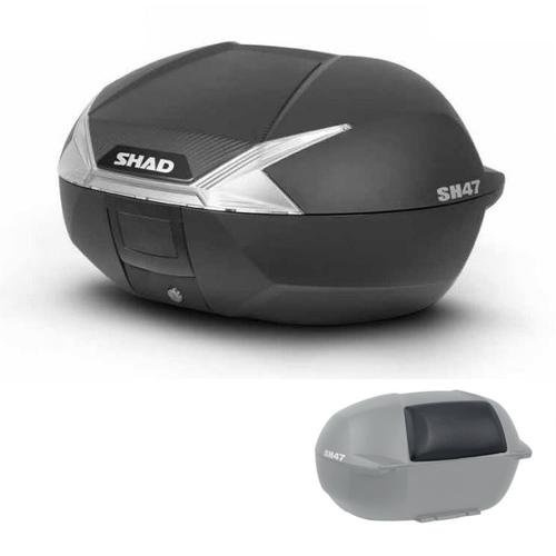 SHAD(シャッド) 【セット品】SH47 トップケース ホワイト カーボン 