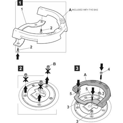 SHAD(シャッド) バイク クリックシステムフィッティングキット H010CS ホンダ(CB125R/250R/1000R/1100/400X/CRF1000L/1100L/レブル250/500等) H010CS｜partsdirect｜03