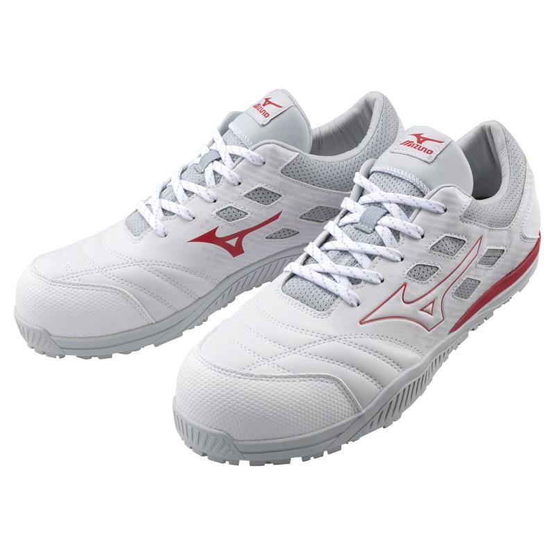 MIZUNO 安全靴 オールマイティ TD II 11L ホワイト/レッド 24.0cm 