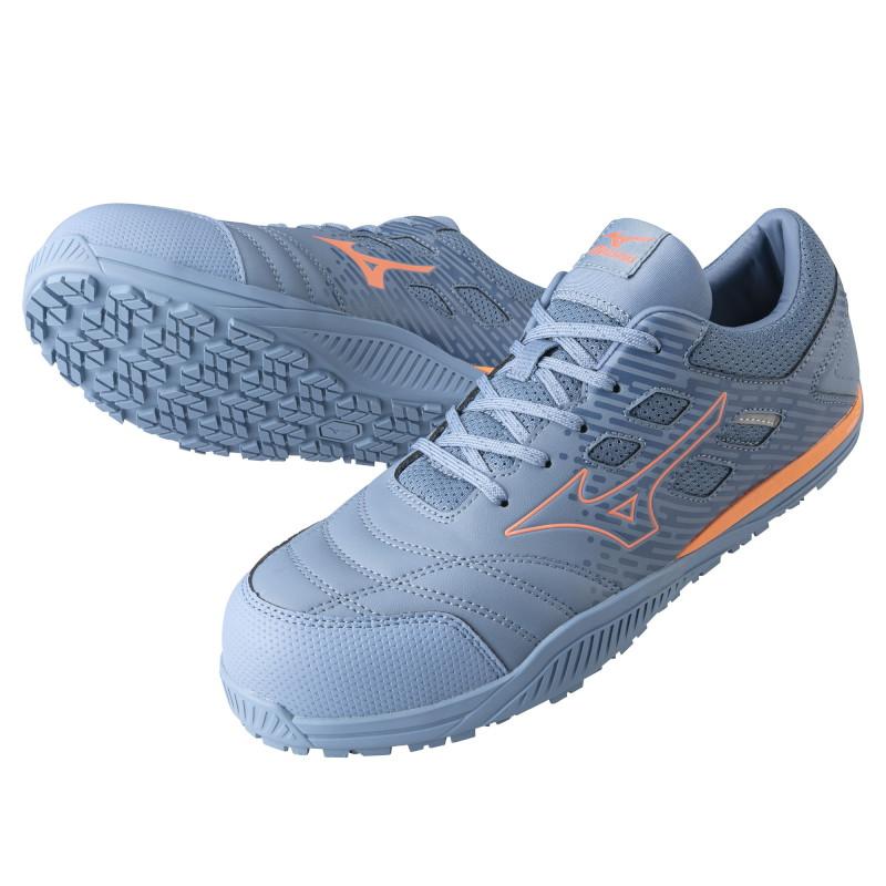 MIZUNO 安全靴 オールマイティ TD II 11L ブルーグレー/コーラル 24.5 