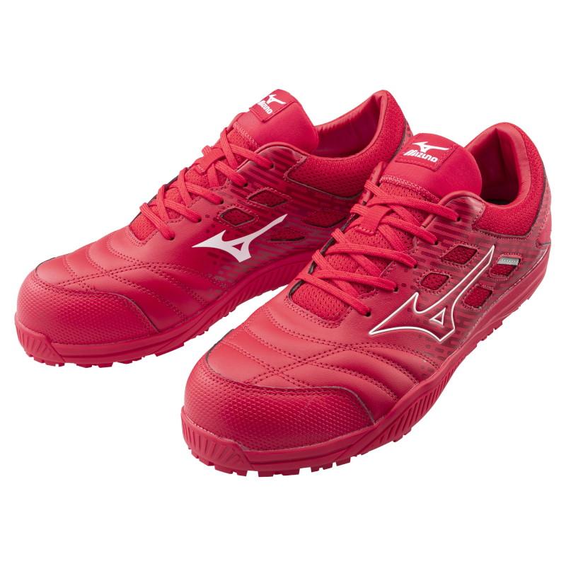 MIZUNO 安全靴 オールマイティ TD II 11L レッド/ホワイト 27.0cm