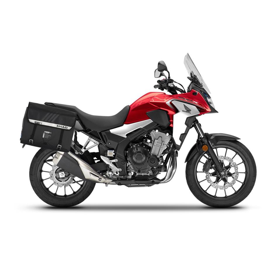 SHAD(シャッド) 【セット品】SW42 防水サイドバッグ+サイドバッグホルダー NX400(24-25)/400X(16-23 ...