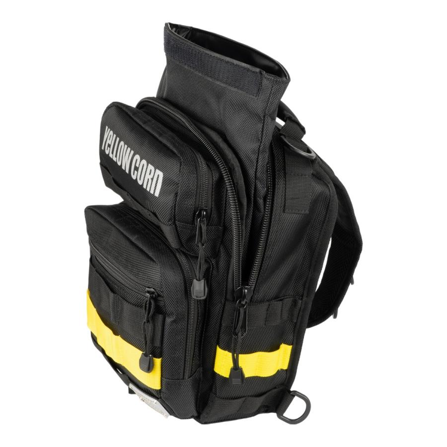 YeLLOWCORN YE-59 WPボディバッグ イエロー バイク ショルダーバッグの画像