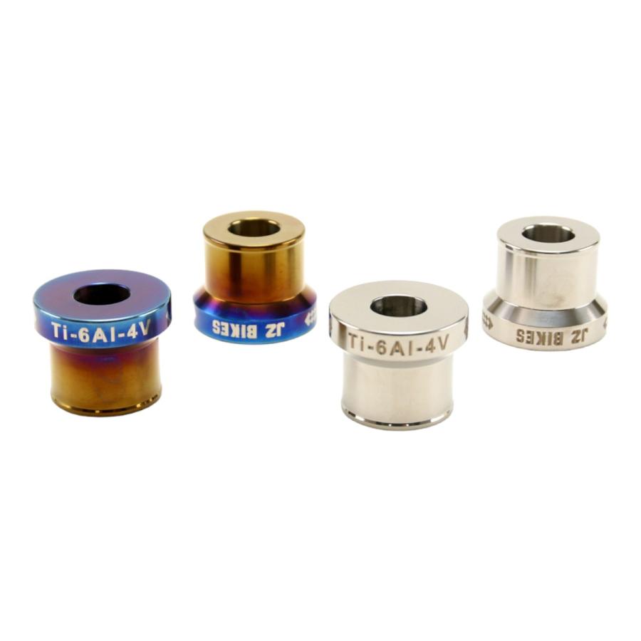 JSM フロントアクスルカラー 2個セット チタン原色 Ti-6Al-4V 64チタン