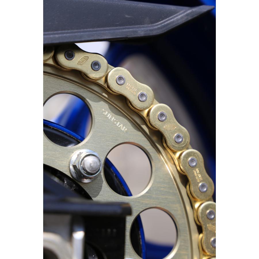 SUNSTAR モーターサイクルチェーン 530-100L ゴールド SS530SKC-100GD バイク_2