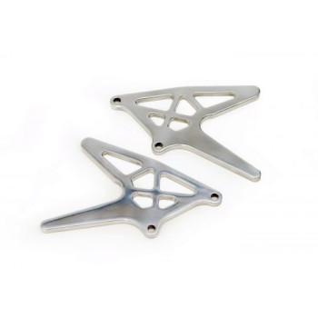 ACTIVE 口の字断面スイングアーム用スタンドフックプレート ポリッシュ