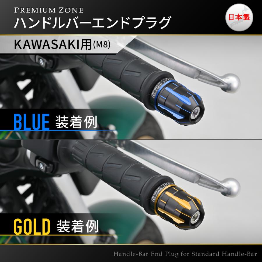 DAYTONA PREMIUM ZONE ハンドルバーエンドプラグ カワサキ車用(M8