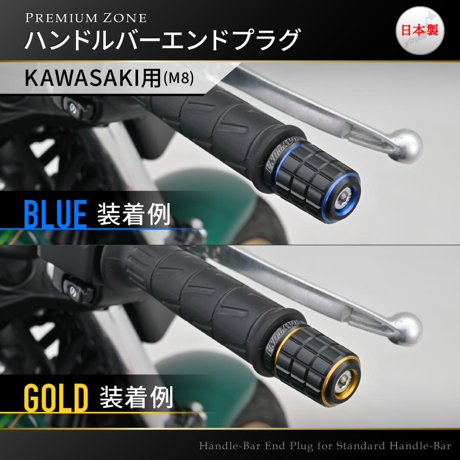 DAYTONA PREMIUM ZONE ハンドルバーエンドプラグ カワサキ車用(M8