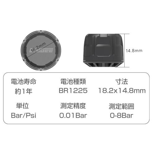 TANAX タイヤ空気圧センサー 前後セット SRS-002 バイク 電子機器 