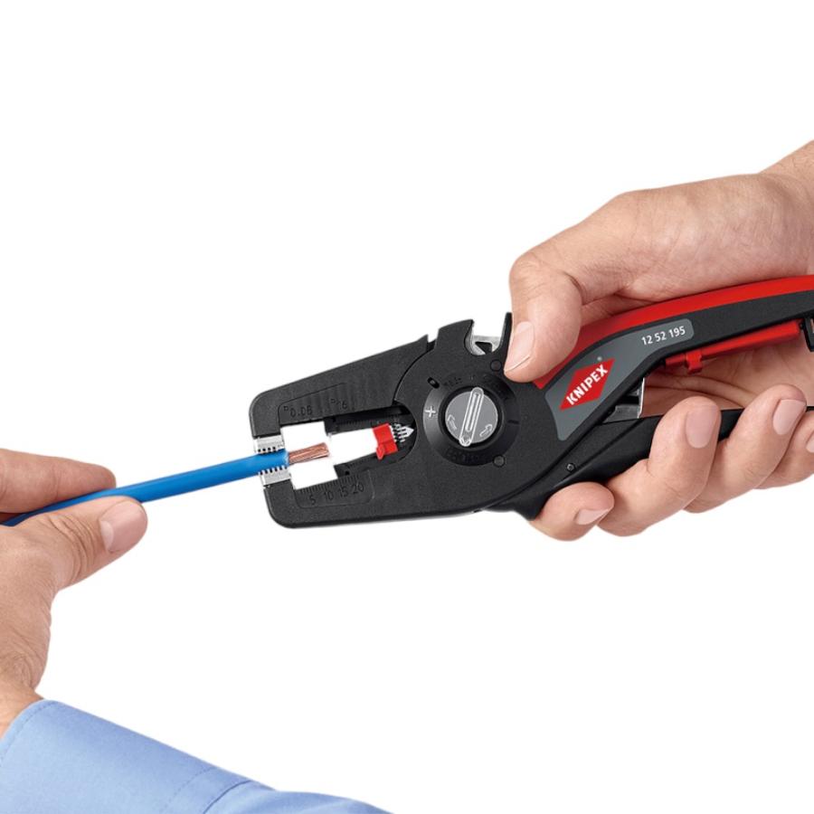 KNIPEX(クニペックス) 1252-195SB ワイヤーストリッパー プレシストリップ16_3