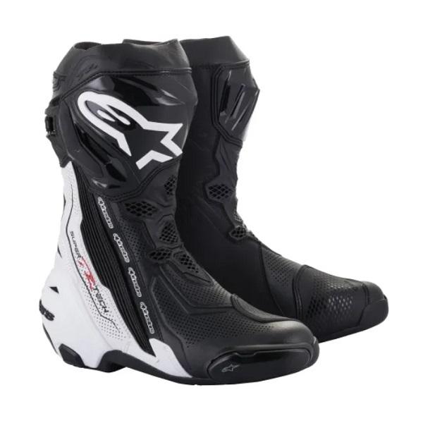 バイクウェア・装備 alpinestars SUPERTECH-R BOOT 40/25.5cm alpinestars SUPERTECH-R VENTED BOOT ブラック/ホワイト 40(25.5cm