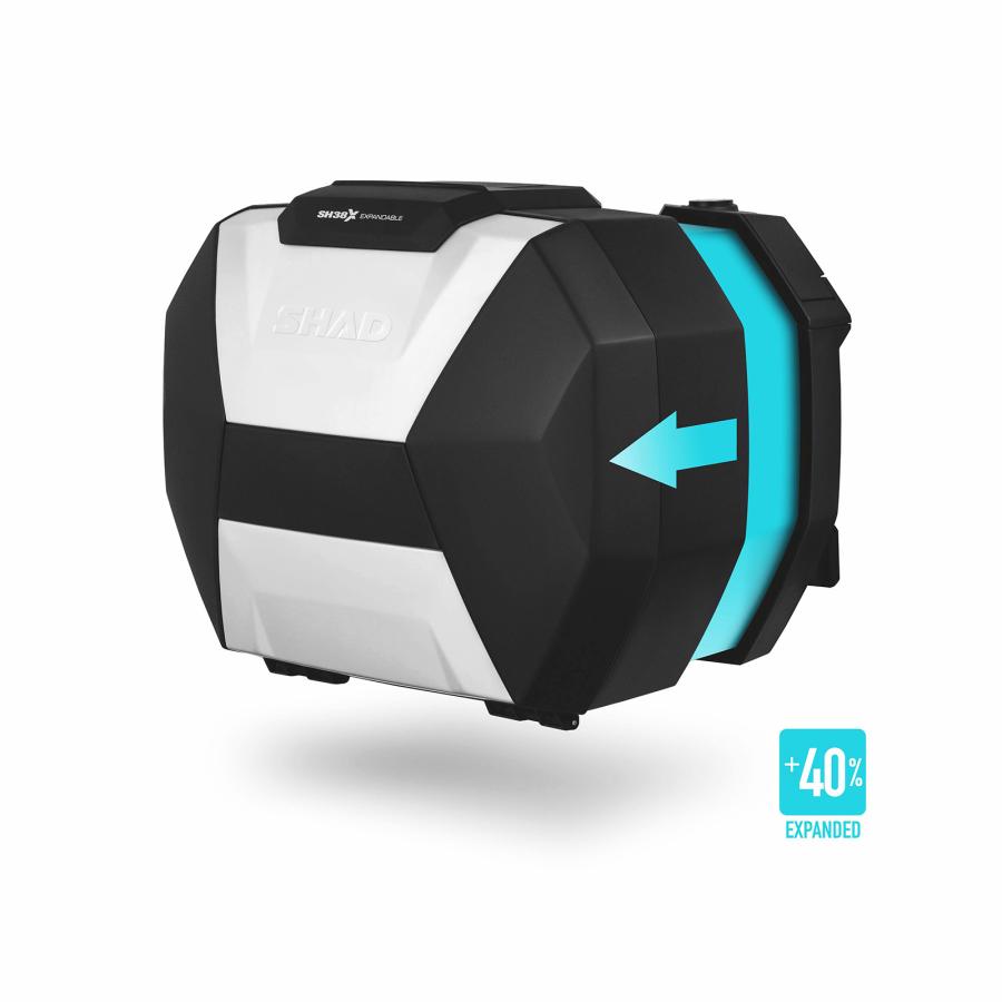 SHAD(シャッド) 【セット品】SH38X サイドケース アルミパネル+