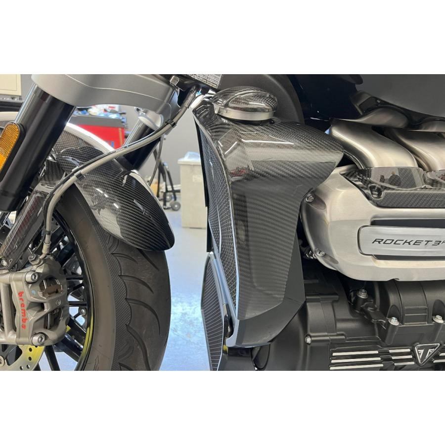 SPEEDRA ラジエターアッパーカバー ドライカーボン 綾織り/艶あり