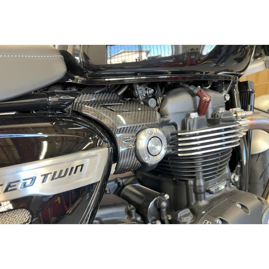 SPEEDRA サイドパネル フォージドカーボン 艶あり Speed Twin1200 CTR0402FG バイク 外装パーツ_2