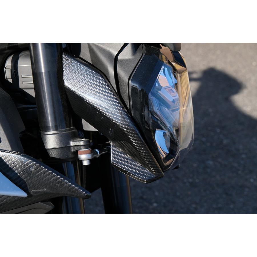 SPEEDRA ヘッドライトサイドカバー フォージドカーボン 艶消し S1000R M1000R CBM1102FM バイク 外装パーツの画像