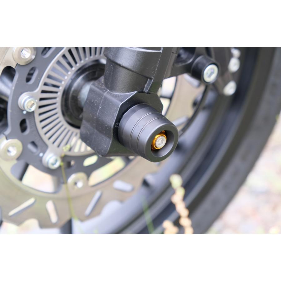 SPEEDRA フロントアクスルスライダー ブラック X350 AASHA05FBK バイク 外装の画像