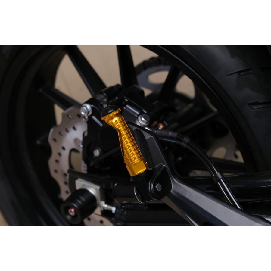 SPEEDRA ステップ スタンダードタイプ アルミ削り出し ライダー側 ゴールド X350 AFPS221GD バイクの画像