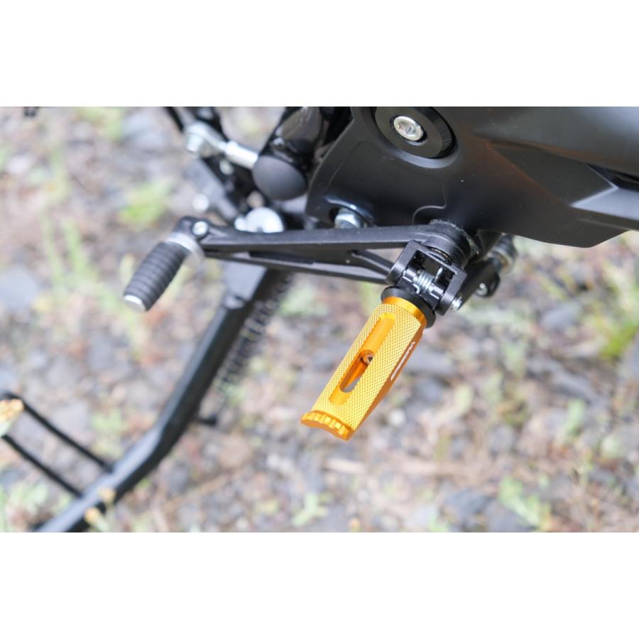SPEEDRA ステップ レーシングタイプ アルミ削り出し ライダー側 レッド X350 AFPR221RD バイクの画像