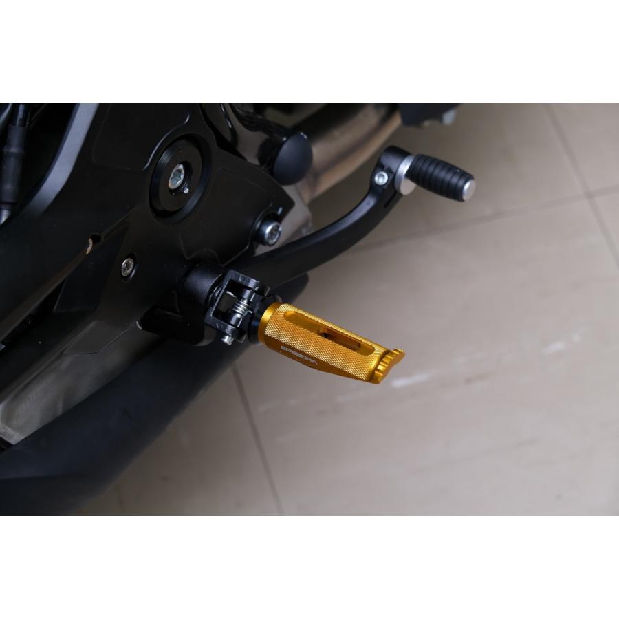 SPEEDRA ステップ レーシングタイプ アルミ削り出し ライダー側 チタン X350 AFPR221TM バイク_1