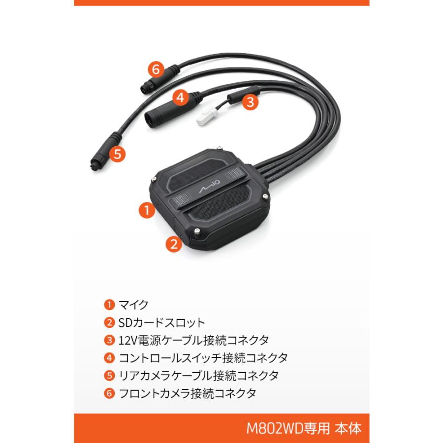 DAYTONA ドライブレコーダー MiVue M802WD 本体 補修部品 47751 バイク