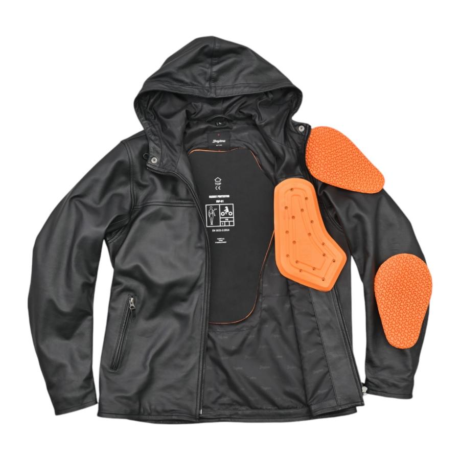 DAYTONA DJ-020 ルーティーンレザージャケット ブラック 2XL 48004 バイク_7