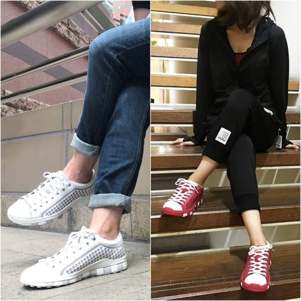 ccilu(チル) キューブソール軽量スニーカー ユニセックス シルバー 