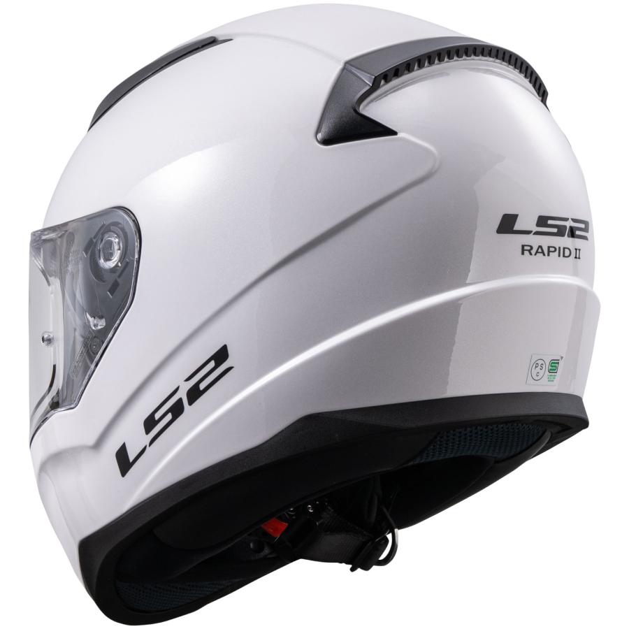 LS2(エルエス2) バイク ヘルメット フルフェイス RAPID II ホワイト M