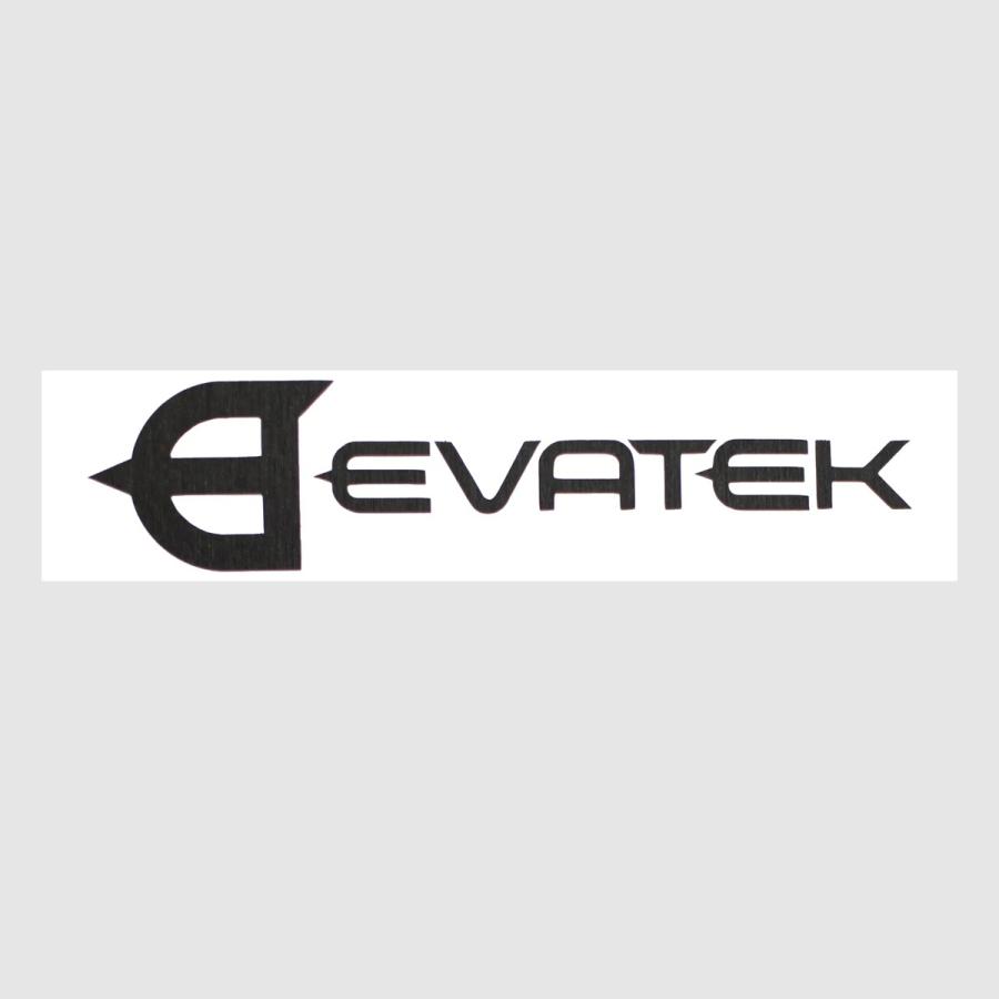 Eve ステッカー バッチ EVATEK(エヴァテック) ダイカットステッカー EVATEK ブラック S(66×15