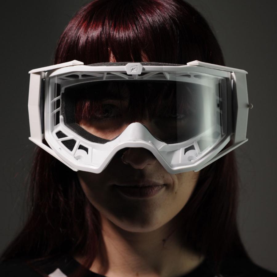 ariete 8K ユーロフィット ゴーグル シングルクリアレンズ ホワイト