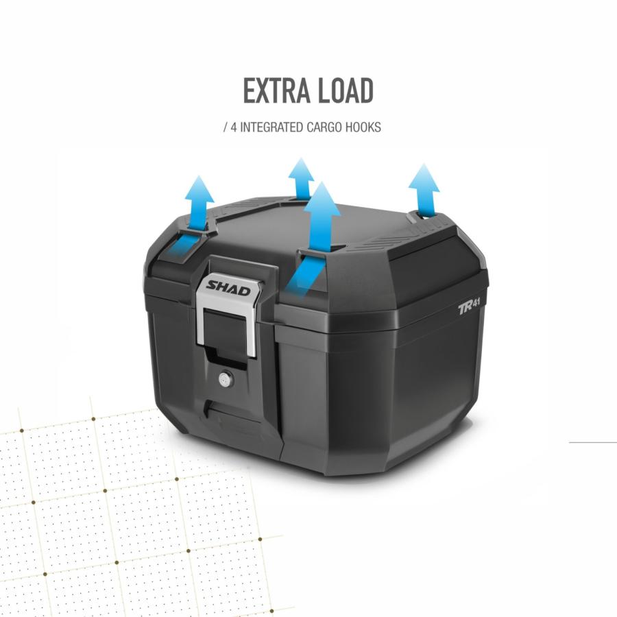 SHAD(シャッド) TR41 TERRA トップケース 41L ブラック 大容量 バイク