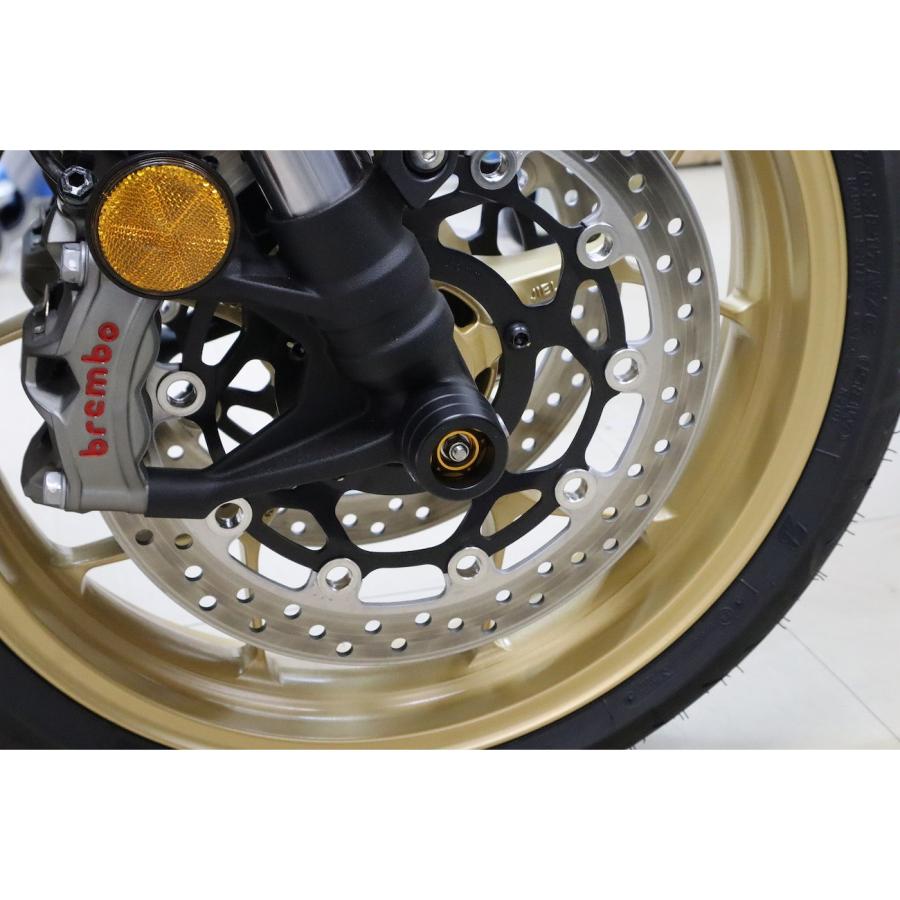 SPEEDRA フロントアクスルスライダー CB1000/HORNET ゴールド AASHO04FGD バイク 外装 スライダー・ガードの画像