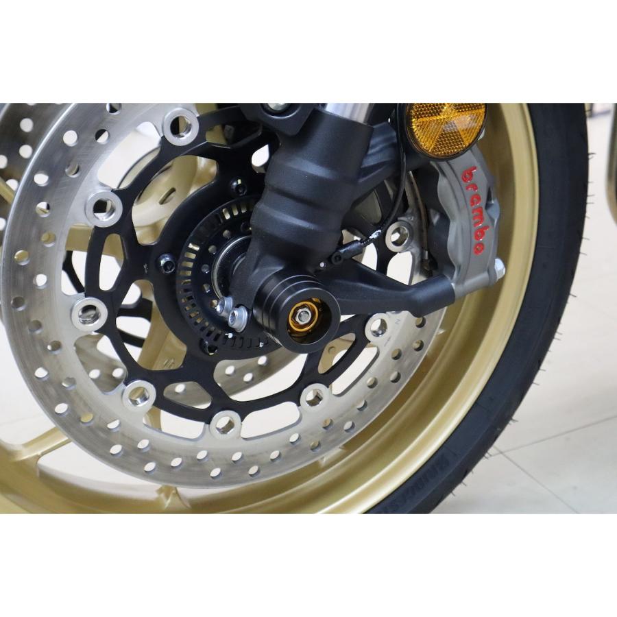 SPEEDRA フロントアクスルスライダー CB1000/HORNET ゴールド AASHO04FGD バイク 外装 スライダー・ガードの画像